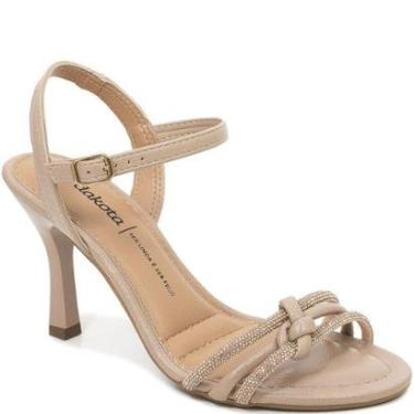 Imagem de Sandália Salto Médio Fivela Brilho Nózinho Dakota Y9775-Feminino