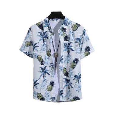 Imagem de Camisa Polo Masculina De Verão Com Estampa, Manga Curta, Gola Alta, Ca