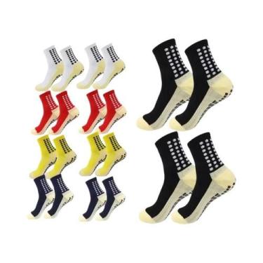 Imagem de Meias Esportivas Masculinas Antiderrapantes Para Futebol, Basquete E I