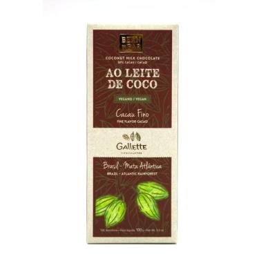 Imagem de Chocolate Ao Leite de Coco Bean to Bar Gallette 100g
