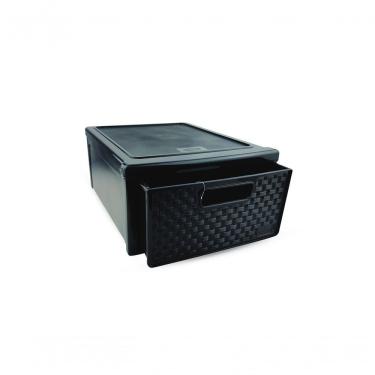 Imagem de Gaveteiro Modular Rattan Organizador Multiuso Polipropileno Empilhável para Diversos It...