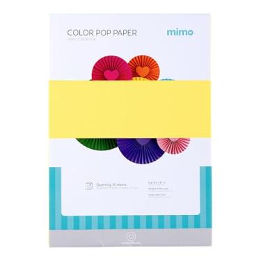 Imagem de Mimo Papel Color Pop Amarelo Canarinho - A4-180 gr - 25 unds - Possui Massa Colorida -...