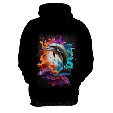 Imagem de Blusa de Frio Golfinho Inteligência Arte Pintura 6 - Kasubeck Store, I