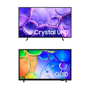 Imagem de Smart TV 55" Crystal UHD 4K U8100F + Smart TV 43" QLED Full HD