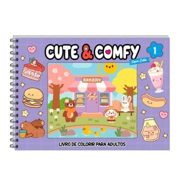 Imagem de Livro - Cute & Comfy Super Extra - Livro de Colorir Adulto - Capa Dura