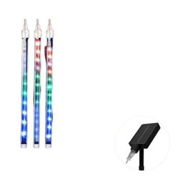 Imagem de Luz LED Solar À Prova d'Água Com Efeito Chuva De Meteoros 30/50cm, Dec