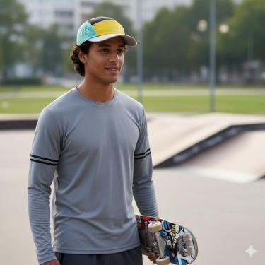 Imagem de Boné Street Treino Skate Corrida Ajustável Summer Pro-Unissex