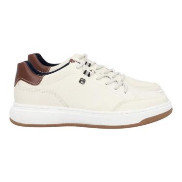 Imagem de Tênis Sapatênis Pegada Ways Amortech Couro Off White-Masculino