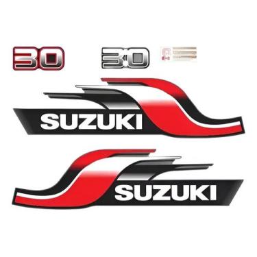 Imagem de Kit Adesivos Compatível Motor de Popa Suzuki 30HP 97-99 - SPTS