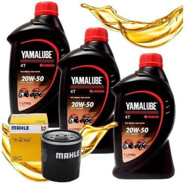 Imagem de Troca de Óleo Mt 03  Mt 07  Mt 09  Xj6 Yamalube 20w50 Com Filtro - YAM