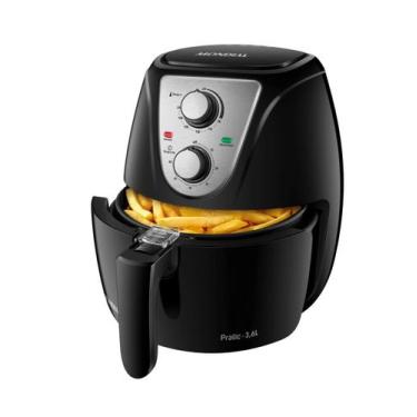 Imagem de Fritadeira Elétrica Air Fryer Mondial Pratic AF-36-BI 3,6L Inox/Preta 
