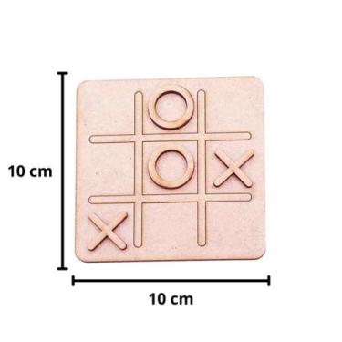 Imagem de anuncio-Kit 50 Unidades Jogos Da Velha Tabuleiro Mdf 10x10cm Lembranci