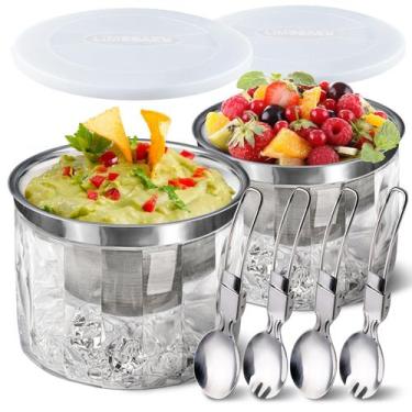 Imagem de Taça de imersão refrigerada LIMOEASY Taça de servir gelo de 25 ml com 