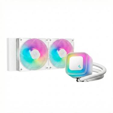 Imagem de Water Cooler DeepCool LE 240 V2 RGB 240mm - (AMD / INTEL) - Branco - L