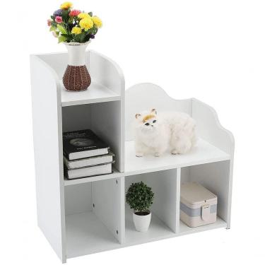 Imagem de Organizador Infantil com Assento Samira MDF 15mm 70x70x33cm Woodcore
