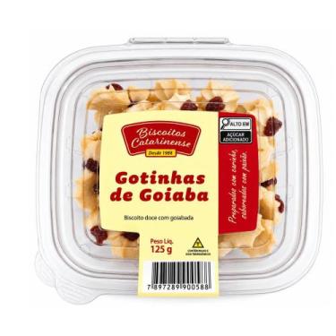 Imagem de Biscoito Gotinha de Goiaba Biscoitos Catarinense 125g