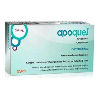 Imagem de Apoquel Zoetis 3,6mg Com 20 Comp Alivio Para Coceira Em Ate - Congratu