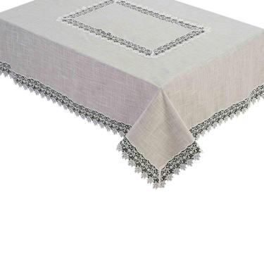 Imagem de Toalha De Mesa Redonda Rafimex Poliester Palha Ø220Cm