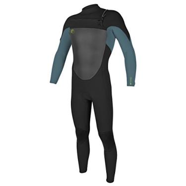 Imagem de Roupa de mergulho O'Neill Youth O'Riginal 3/2 mm com zíper no peito, preto/azul/dialeiro, 38