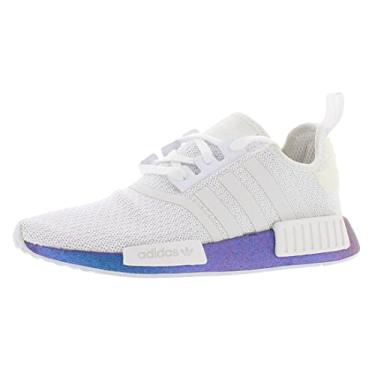 Imagem de adidas Mens NMD_R1 Lace Up Sneakers Shoes Casual - Blue,Purple,White - Size 6 M