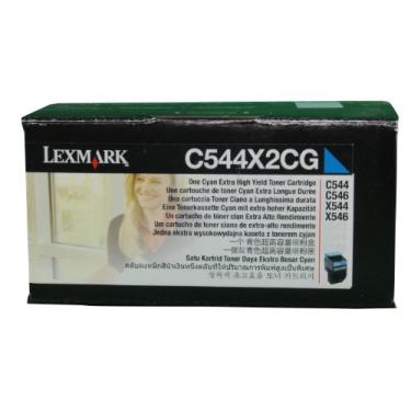 Imagem de Lexmark Cartucho de toner ciano de alto rendimento, rendimento de 4000 (C544X2CG)