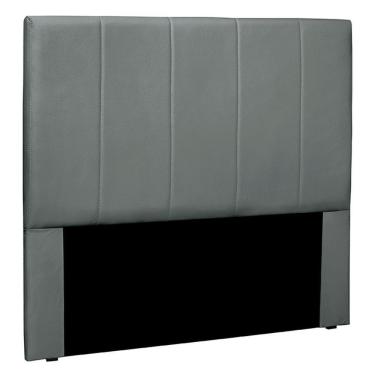 Imagem de Cabeceira Decorativa Queen Size 1,60m Erza Veludo Cinza