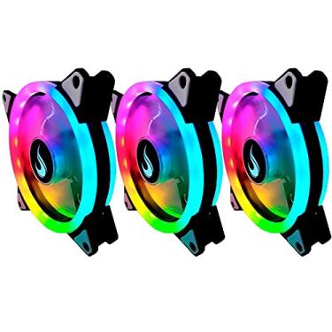 Imagem de Kit 3 Coolers 120mm Rise Mode Energy Rgb - Fn-02-rgb-5v