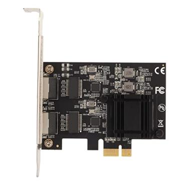 Imagem de Placa de Rede PCIe, Adaptador de Rede PCIe de Porta Dupla, Chip RTL8125BG 2500 1000 100Mbps 2.5GBase T Adaptador de Internet PCIe, para Servidores de PC de Mesa, para