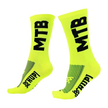 Imagem de Meia Hupi Mtb 2 para Ciclismo Amarelo Neon, Cor: Amarelo Neon