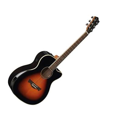 Imagem de Violão eletroacústico Meduim jumbo cutaway aço Drop sunburst WS-35 EQ Walnut Series Tagima