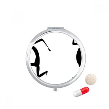 Imagem de Egypt Abstract Totem Fresco, porta-comprimidos, bolso divertido, caixa de armazenamento de remédios