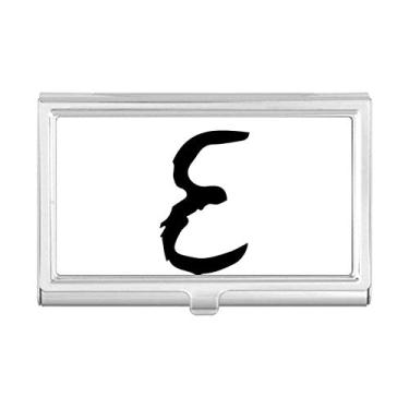 Imagem de Carteira de bolso com silhueta preta Epsilon do alfabeto grego