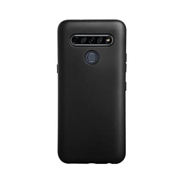 Imagem de Capa Celular CUSTOMIC para LG K51S Soft Touch Black. Proteção Militar MIL-STD-810G. Capinha de Smartphone Case impacto Preto Silicone Líquido
