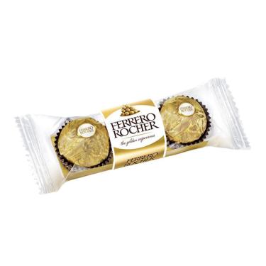 Imagem de Chocolate Bombom Ferrero Rocher 3 Unidades