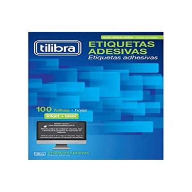 Imagem de Etiqueta Adesiva Inkjet/Laser A4 99,1Mmx38,1Mm Tb363 1400 Unidades Tilibra, Multicolorido