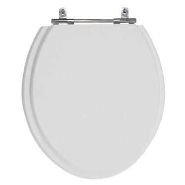 Imagem de Assento Sanitário Convencional Oval Cinza Claro Tampa Vaso Deca-Incepa-Celite-Rocca 