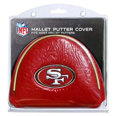 Imagem de Team Golf NFL San Francisco 49ers Golf Club Mallet Putter Headcover, serve na maioria dos tacos Mallet Putters, Scotty Cameron, Daddy Long Legs, Taylormade, Odyssey, Titleist, Ping, Callaway