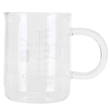 Imagem de Caneca De Copo De Cafeína Caneca De Molécula De Cafeína, 450ML16 Oz Caneca De Química De Vidro De Borosilicato Canecas De Café Com Alça E Medição Para Chá, Café, Café Com Leite, Bebidas Quentes E Fria