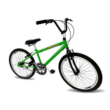 Imagem de Bicicleta aro 24 masculino tpo bmx sem marchas c/aero verde