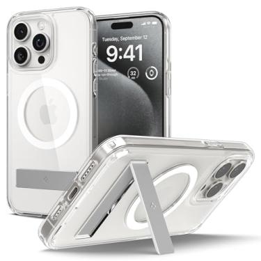 Imagem de Capa magnética Spigen para iPhone 15 Pro, Ultra Hybrid S MagFit [compatível com Magsafe] para Apple iPhone 15 Pro - transparente