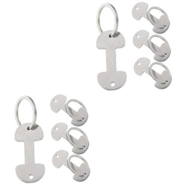 Imagem de Luxshiny 8 Peças Carrinho Token Metal Carrinho De Compras Abridor De Carrinho De Compra...