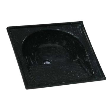 Imagem de Tanque Lavar Roupa Sintético - 60 x 60cm - Preto - Rorato