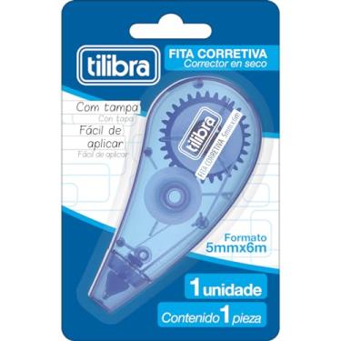 Imagem de Fita Corretiva 5mmx6m Azul