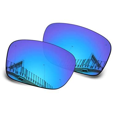 Imagem de Well-aimed Lentes de substituição compatíveis com óculos de sol Oakley Holbrook XL - azul irídio polarizado