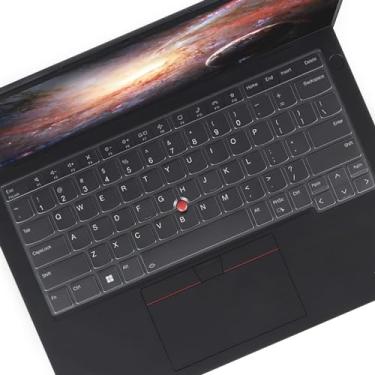 Imagem de Capa de teclado para Lenovo Thinkpad x1 Carbon Gen 11/10 35.6 cm, ThinkPad T14 T14s L14 P14s Gen 4/Gen 3, ThinkPad X1 Yoga Gen 8/7, ThinkPad E14 Gen 6/5 (não serve para T14 L14 P14s Gen 6/5/2/1, E1 4ª