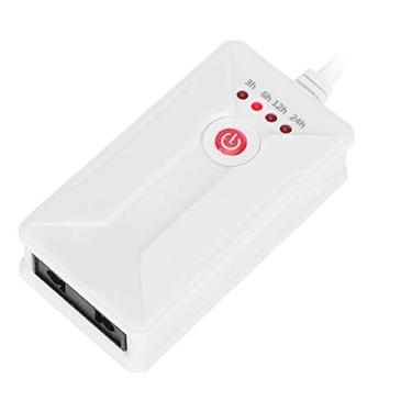 Imagem de Temporizador para aquário, geral para usar Plug in Timer 3,3x1,8x0,9 polegadas para telefones celulares Aparelhos de aquário para bombas pequenas e iluminação(ZY-T21 Multi-segment Timer-White)