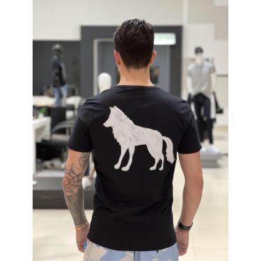 Imagem de Camiseta Acostamento Lobo nas Costa Masculino Extra Grande-Masculino