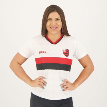 Imagem de Camisa Flamengo Schoolers Feminina Branca-Feminino