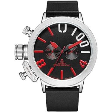 Imagem de Relógios masculinos mecânicos automáticos com pulseira de silicone 丨3ATM à prova d'água esportes ao ar livre clássico luminoso multifuncional negócios casual relógio de pulso cronógrafo anal