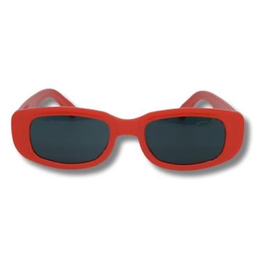 Imagem de Óculos Vintage Retrô Escuros, Com Proteção UV400, para Festa, Balada, Casamento (Vermelho)